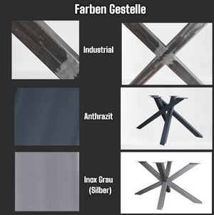 Tischbeine "U-Form" - Metall - versch. Größen und Farben