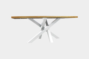 Serie "UNA" | Massivholztisch - Eiche - inkl. Tischbein Spider - versch. Größen | Länge: 160 - 300 cm | Breite: 90 -100 cm - massivholztisch-manufaktur.de