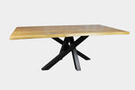 Serie "UNA" | Massivholztisch - Eiche - inkl. Tischbein Spider - versch. Größen | Länge: 160 - 300 cm | Breite: 90 -100 cm - massivholztisch-manufaktur.de