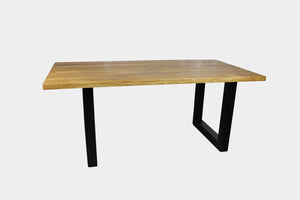 Serie "UNA" | Massivholztisch - Eiche - inkl. Tischbein U-Form - versch. Größen | Länge: 160 - 300 cm | Breite: 90 -100 cm - massivholztisch-manufaktur.de